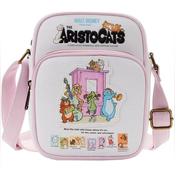 NWT Loungefly Disney’s Aristocats deluxe crossbody bag - Picture 1 of 7